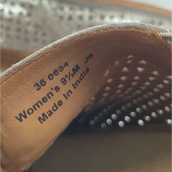 Trask Ali Perf Italian Metallic Suede Loafers NIB - Picture 8 of 14